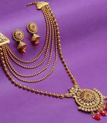 Red diamond necklace-sets