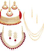 Multicolor pearl jewellery-combo