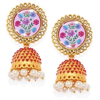 Multicolor pearl earrings 1