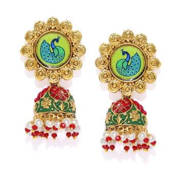 Multicolor pearl earrings 1