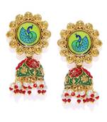 Multicolor pearl earrings