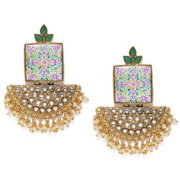 Multicolor pearl earrings 1