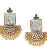 Multicolor pearl earrings