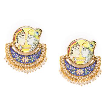 Multicolor pearl earrings 1