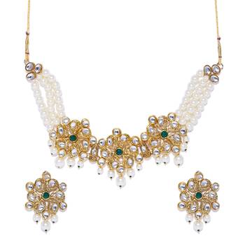 Green pearl necklace sets 1