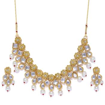 Gold pearl necklace sets 1