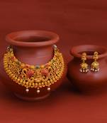 Multicolor pearl necklace sets