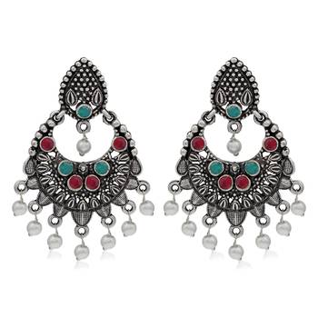 Multicolor pearl earrings 2