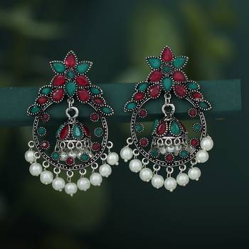 Multicolor pearl earrings 1