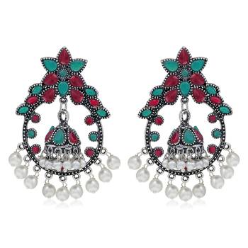 Multicolor pearl earrings 2