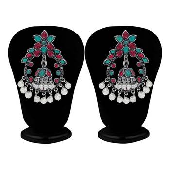 Multicolor pearl earrings 4
