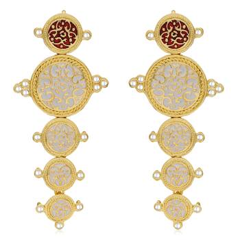 Red diamond earrings 2