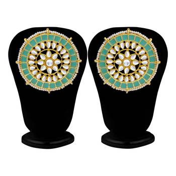 Blue pearl earrings 4