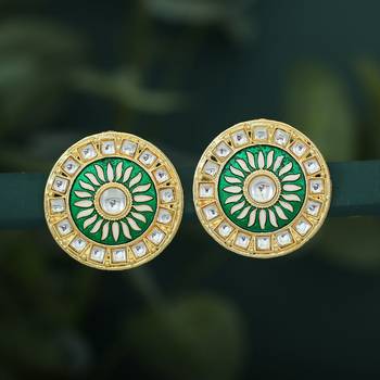 Green diamond earrings 1