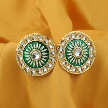 Green diamond earrings 3