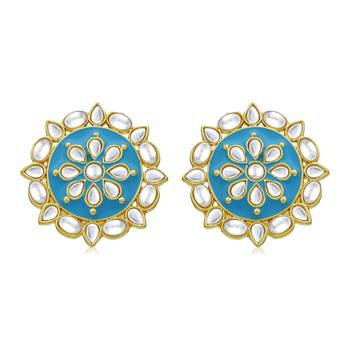 Blue diamond earrings 2