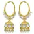 Gold pearl earrings
