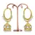 Gold pearl earrings