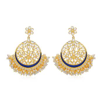 Purple pearl earrings 2