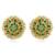 Green pearl earrings