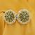 Green pearl earrings