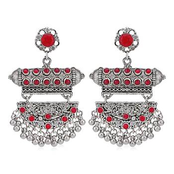 Red diamond earrings 2