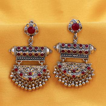 Red diamond earrings 3