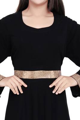 Sale Muslim Women Islamic Abaya Long Sleeve Maxi Dress Formal Party Jilbab Dubai Gown In Nida Fabric With Work Hijab 4