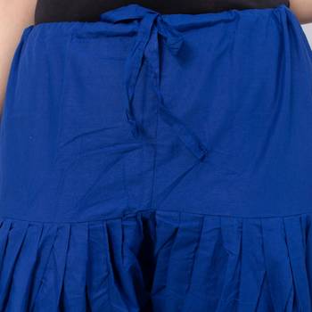 Women Blue Soild Patiala with Dupatta  Cotton (Free Size) 4