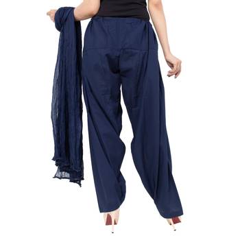 Women Neavy Soild Patiala with Dupatta Cotton (Free Size) 2