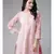 Ada Hand Embroidered Onion Pink Georgette Lucknow Chikan Women Short Kurti - A911123