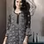 Hand Embroidered Black Georgette Lucknow Chikan Women Short Kurti