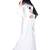 Khadija fashion,Women's white nida fabric very beautiful multi color's flowers worked burqa with scarf.