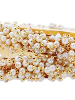 Gold pearl bangles and bracelets 3