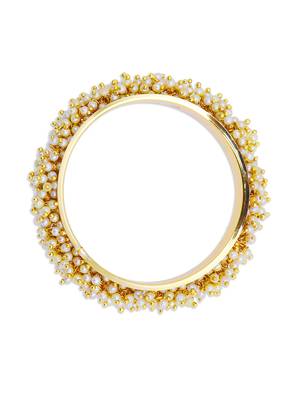 Gold pearl bangles and bracelets 4