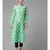 Hand Embroidered Green Chanderi Lucknow Chikankari Women Kurta