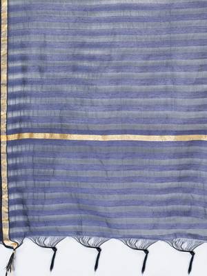 Women's Printed Straight Cotton Beige Kurta,Pant & Dupatta 8