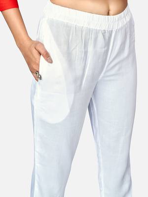 Women's Embroidered & Solid Straight Rayon Red Kurta,Pant & Dupatta 7