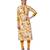 Women's Cream & Gold Cotton Printed Straight Fit Readymade Kurta/Kurti