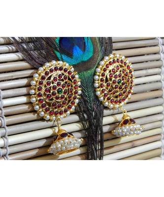 Maroon earrings 3