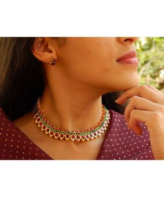 Maroon necklace-sets 3