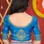 Manohari Jacquard  Blue & Green Woven Saree with Unstitched  Blouse