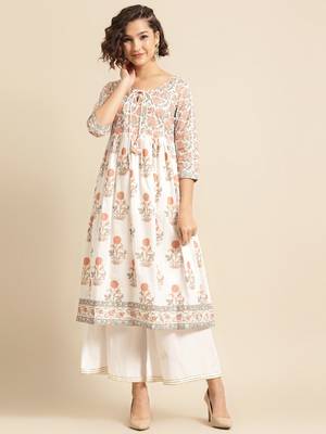 Divawalk white Anarkali 1