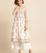 Divawalk white Anarkali