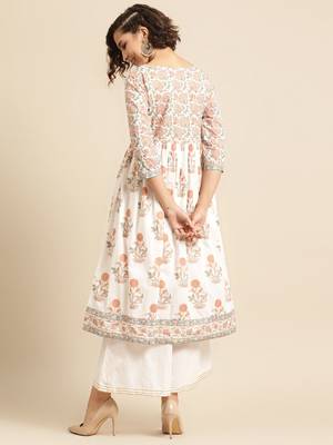 Divawalk white Anarkali 4