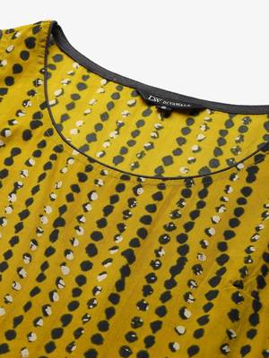 divawalk Mustard & Grey Printed Anarkali With koti 3