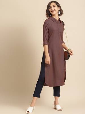 divawalk Blue & Orange Bella Checks Pathani Kurta 5