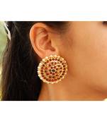 Maroon earrings