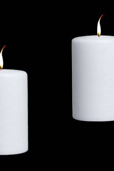 Paraffin Wax Smokeless Scented 2.5"X3" Tall Pillar Candle for Decoretion Pack of 2 White