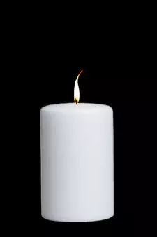 Paraffin Wax Smokeless Scented 2.5"X3" Tall Pillar Candle for Decoretion Pack of 2 White